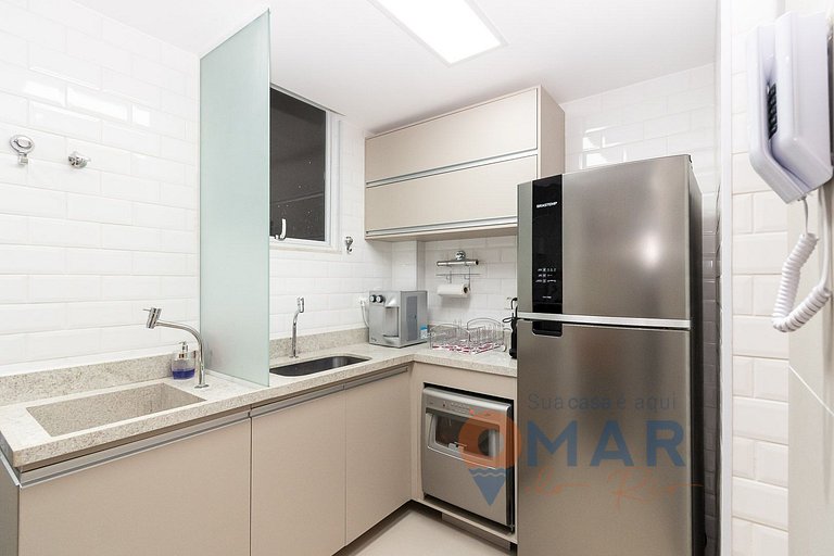 Apartamento decorado a 350m da Praia | SF 159/102