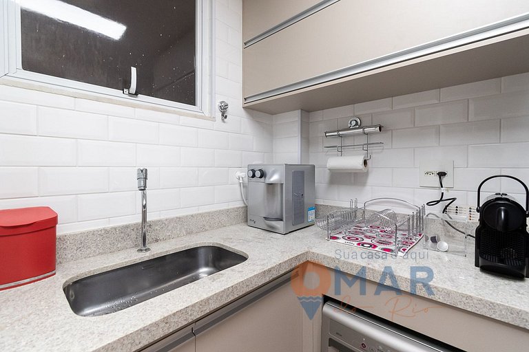 Apartamento decorado a 350m da Praia | SF 159/102