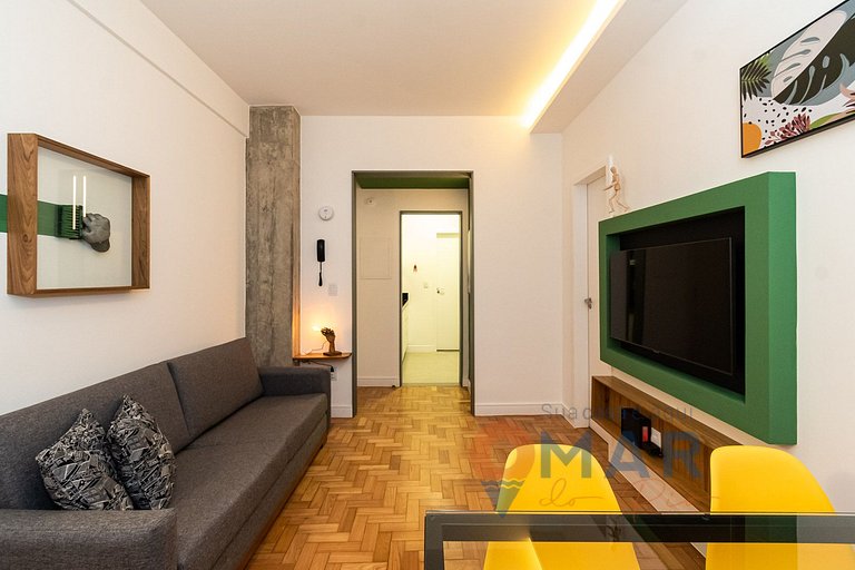 Apartamento 2Qtos a 300m da Praia de Ipanema | VP 318/310