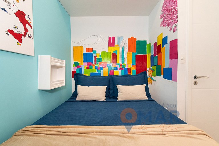 Apê com 3 quartos em Copacabana com banheira | SL 432/401