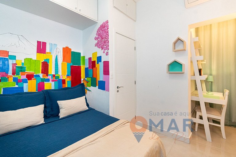 Apê com 3 quartos em Copacabana com banheira | SL 432/401
