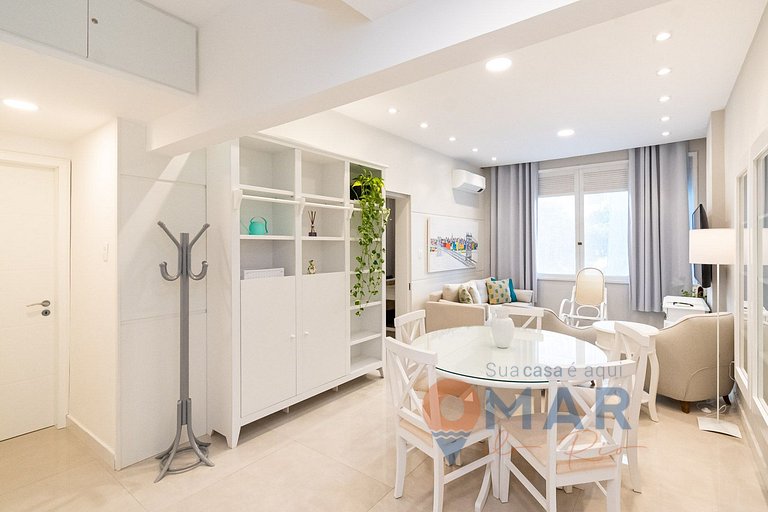 Apê com 3 quartos em Copacabana com banheira | SL 432/401