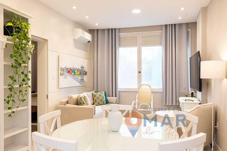 Apê com 3 quartos em Copacabana com banheira | SL 432/401