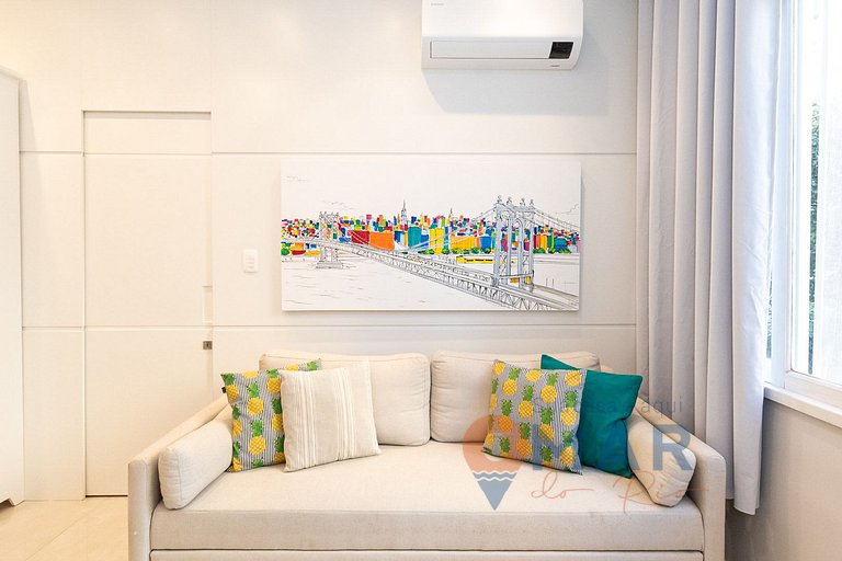 Apê com 3 quartos em Copacabana com banheira | SL 432/401
