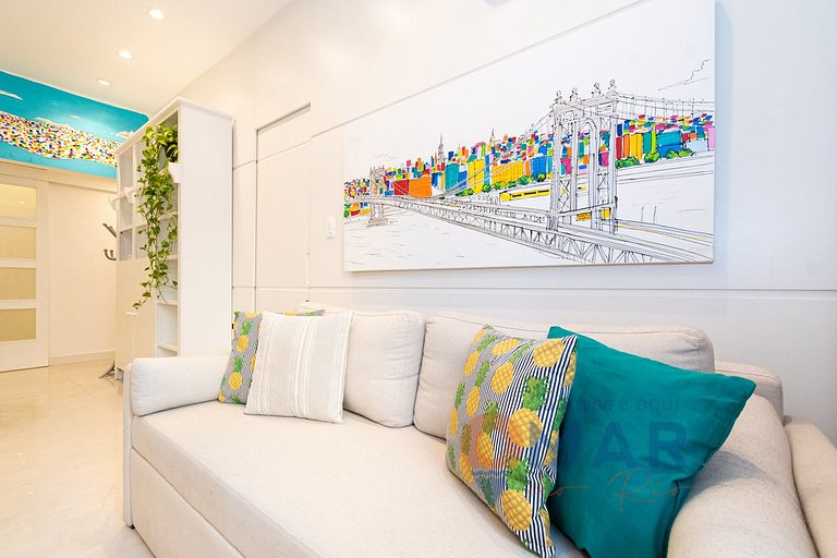 Apê com 3 quartos em Copacabana com banheira | SL 432/401