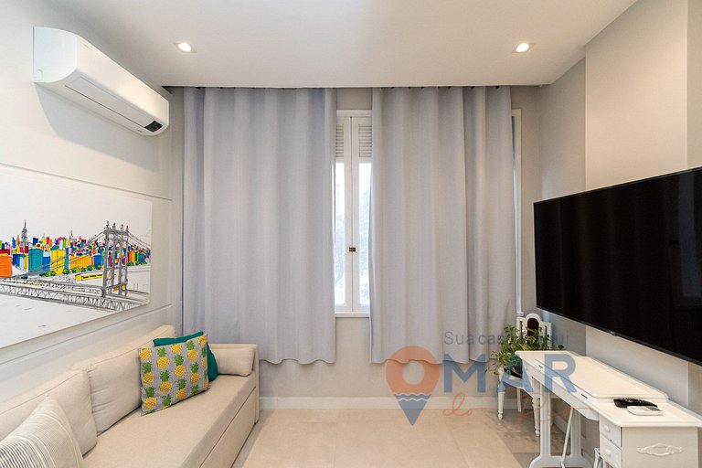 Apê com 3 quartos em Copacabana com banheira | SL 432/401