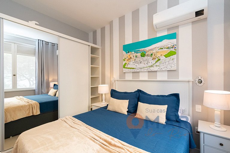 Apê com 3 quartos em Copacabana com banheira | SL 432/401