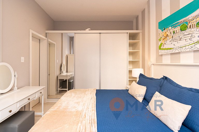 Apê com 3 quartos em Copacabana com banheira | SL 432/401