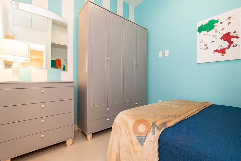 Apê com 3 quartos em Copacabana com banheira | SL 432/401
