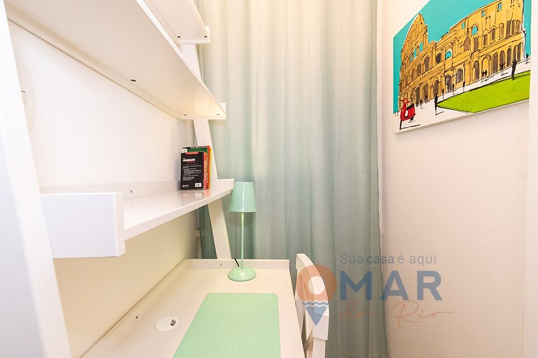 Apê com 3 quartos em Copacabana com banheira | SL 432/401