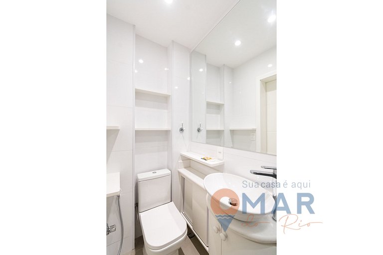 Apê com 3 quartos em Copacabana com banheira | SL 432/401