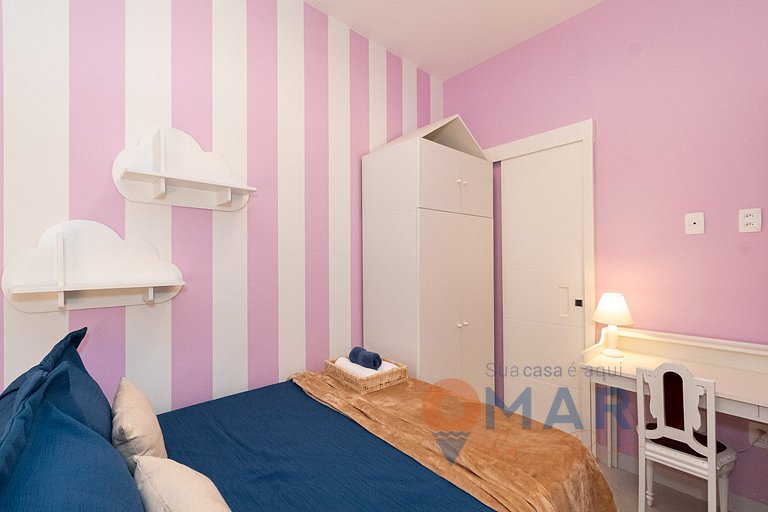 Apê com 3 quartos em Copacabana com banheira | SL 432/401