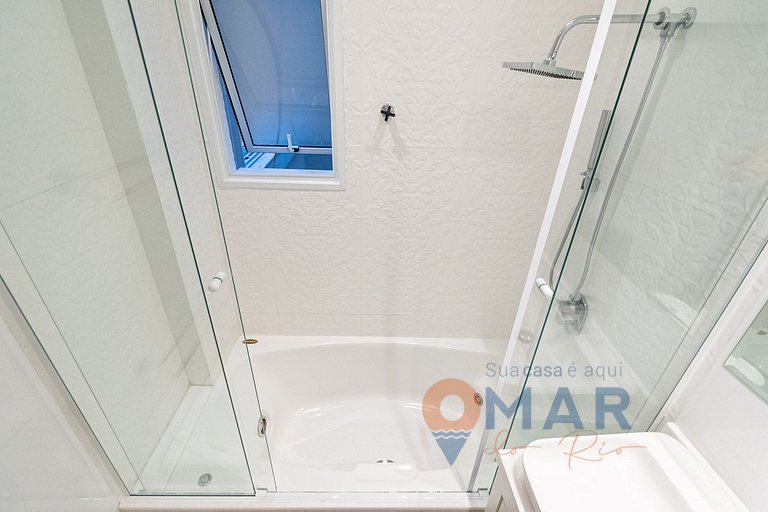 Apê com 3 quartos em Copacabana com banheira | SL 432/401