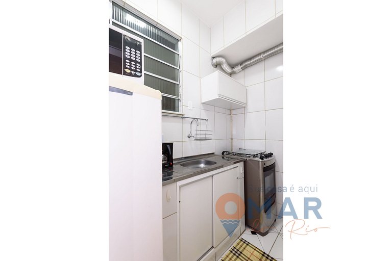 Apê com Qto&Sala a 100m da praia de Copacabana | RE 85/501