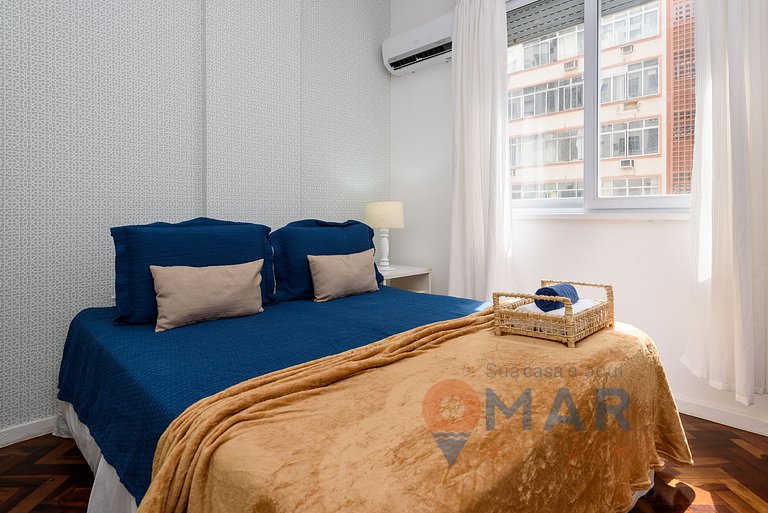 Apê com Qto&Sala a 100m da praia de Copacabana | RE 85/501