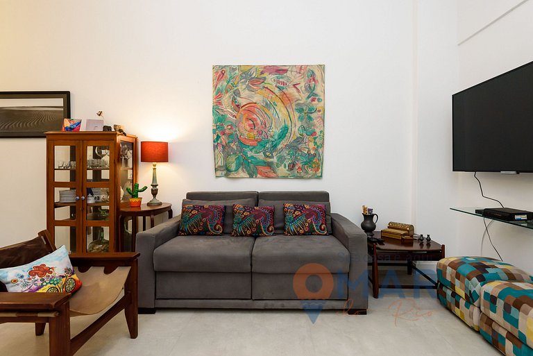 Flat em Ipanema a 350m da praia | BT 82/108