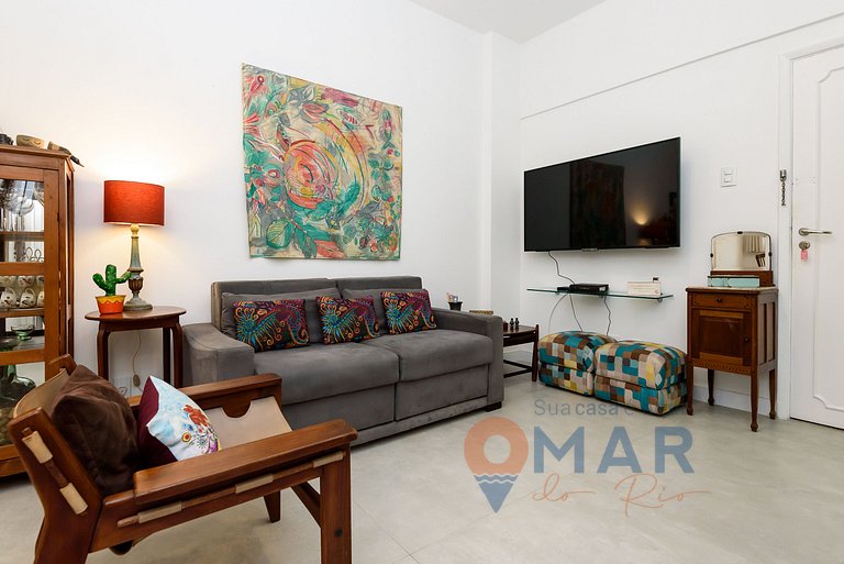 Flat em Ipanema a 350m da praia | BT 82/108