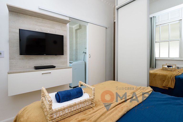 Dormitorio y sala de estar en Copacabana | PJ 145/1106