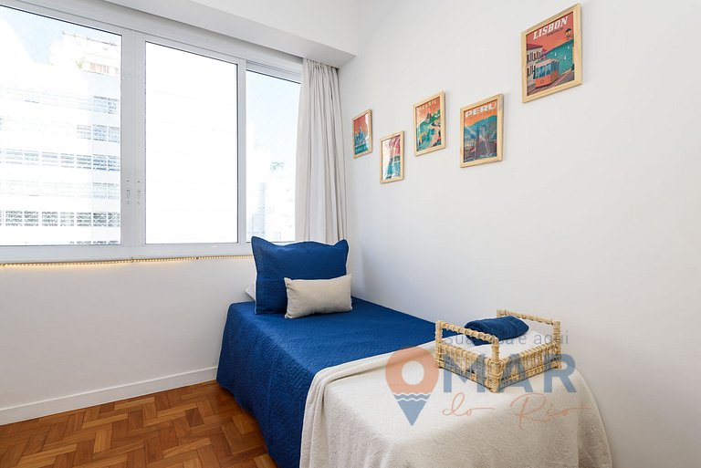 Apartamento no Leblon a 300m da praia | ADP 386/603