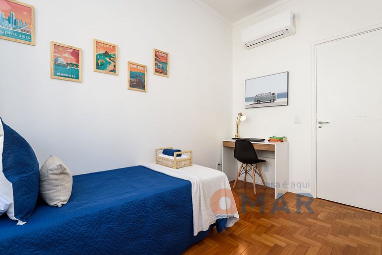 Apartamento no Leblon a 300m da praia | ADP 386/603