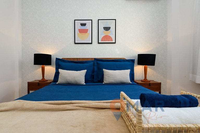 Apartamento decorado a 300m da Praia | RP 14/707