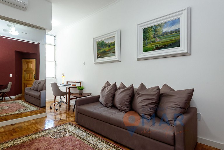 Apartamento decorado a 300m da Praia | RP 14/707