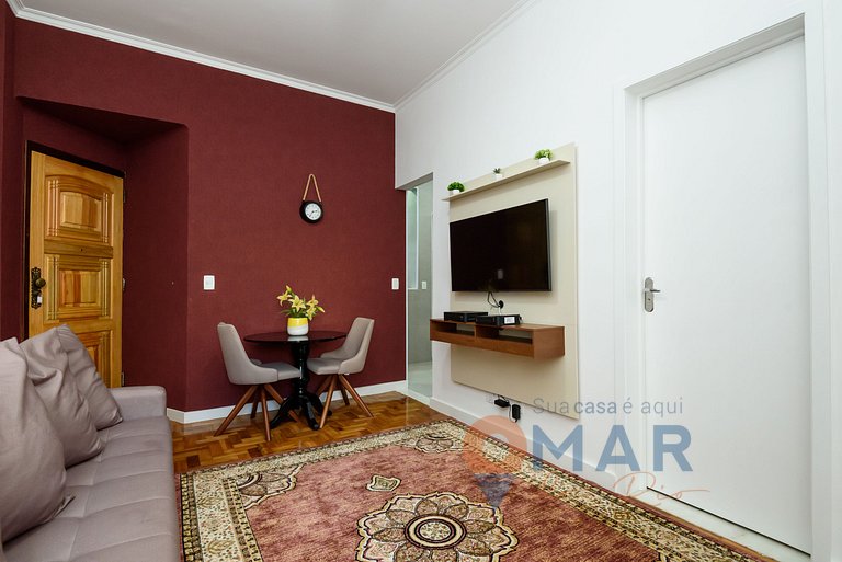 Apartamento decorado a 300m da Praia | RP 14/707