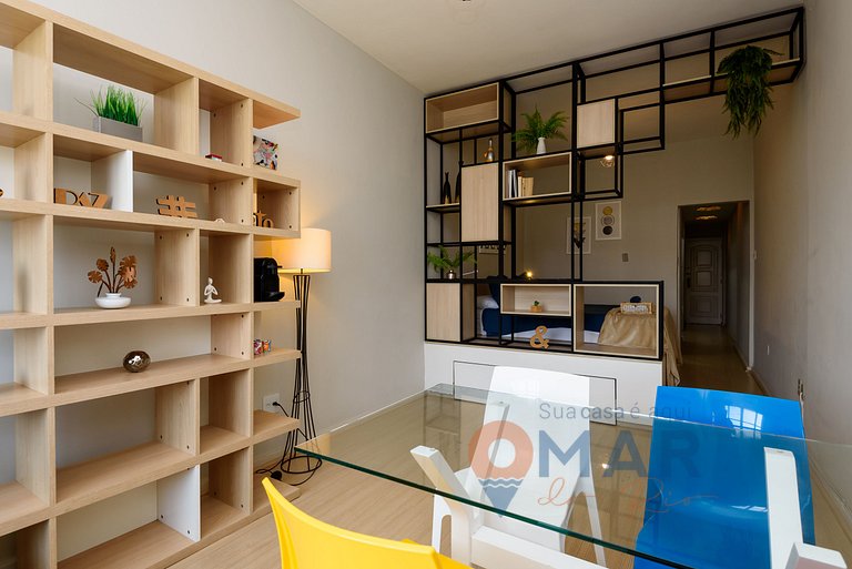 Studio c/ Vista Mar em Copacabana | BRX 58/1002