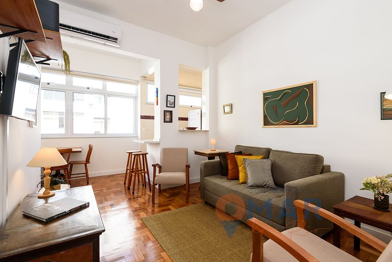 Omar do Rio: Modern 1BDR 300m from Ipanema Beach