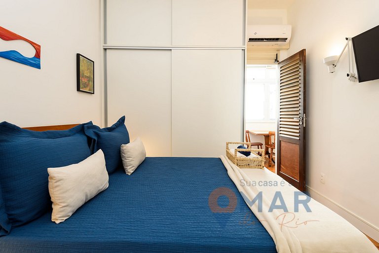 Omar do Rio: Moderno 1BDR a 300m de la Playa de Ipanema