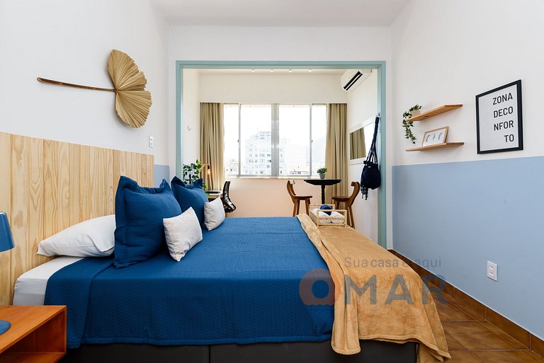 Studio com Vista Mar em Copacabana | BRX 58/905