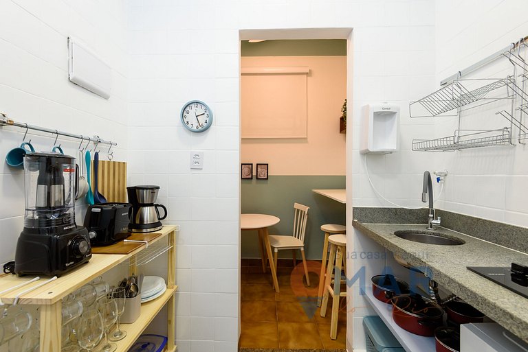 Studio com Vista Mar em Copacabana | BRX 58/905