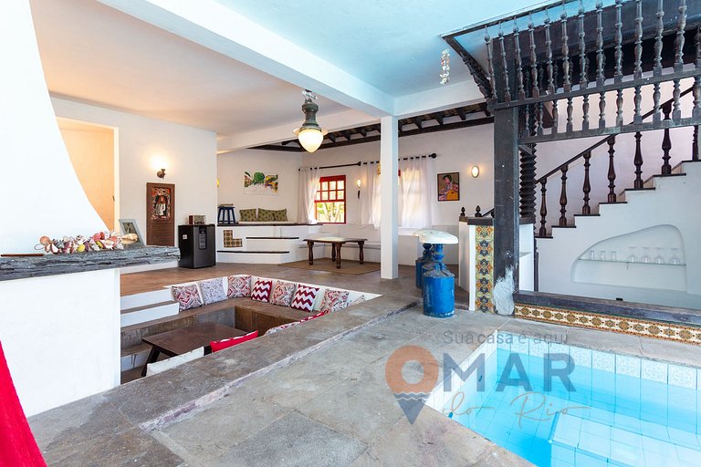 Casa Flora com Piscina: Suíte Amarela