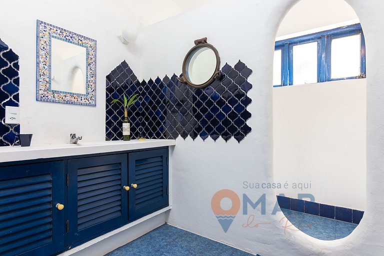 Casa Flora com Piscina: Suíte Azul