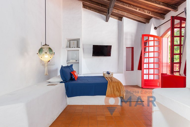 Casa Flora com Piscina: Suíte Vermelha