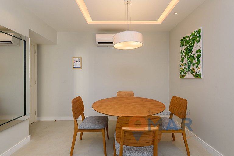 Grande Piso en Leblon con 3 habitaciones | GBC 260/301