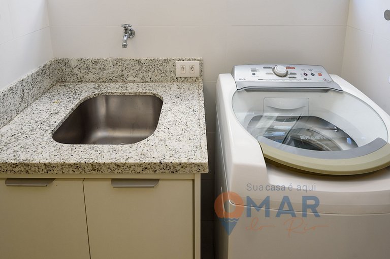 Grande Piso en Leblon con 3 habitaciones | GBC 260/301
