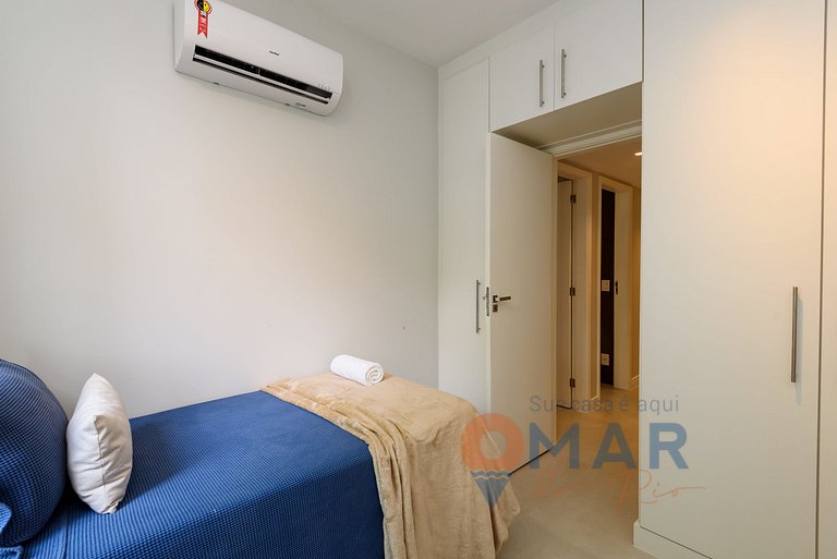 Grande Piso en Leblon con 3 habitaciones | GBC 260/301