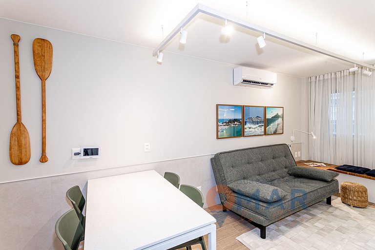Quarto & Sala a 170m da Praia de Ipanema | FA 49/302