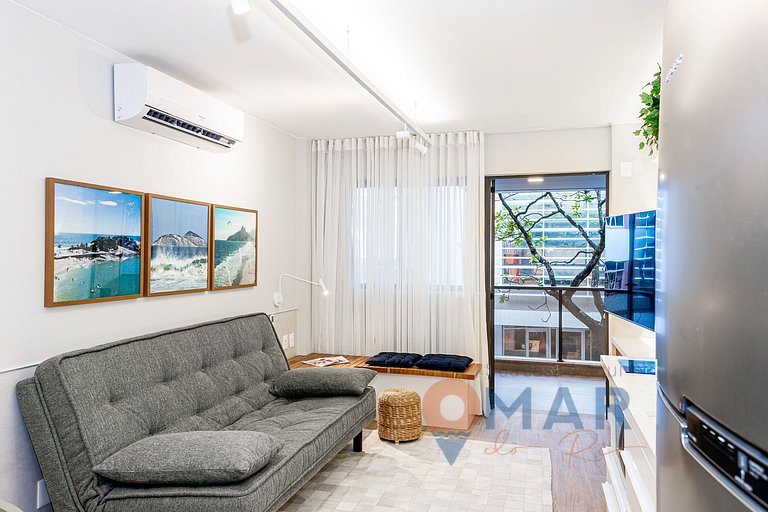 Quarto & Sala a 170m da Praia de Ipanema | FA 49/302