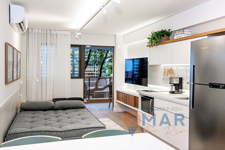 Habitación y sala de estar a 170 metros de la playa de Ipane