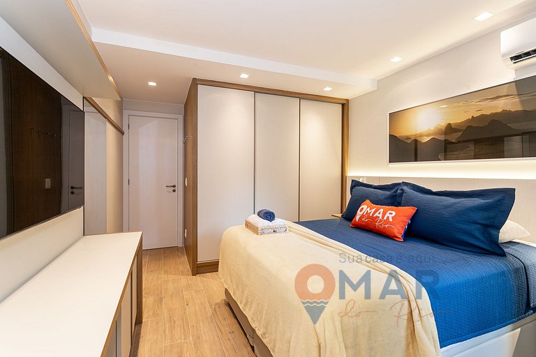 Quarto & Sala a 170m da Praia de Ipanema | FA 49/302