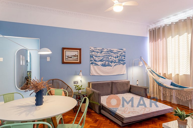 Alojamiento 2Qtos con vista al mar en Copacabana | A 2936/12
