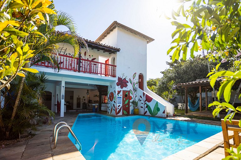 Casa Flora com Piscina: Suíte Azul