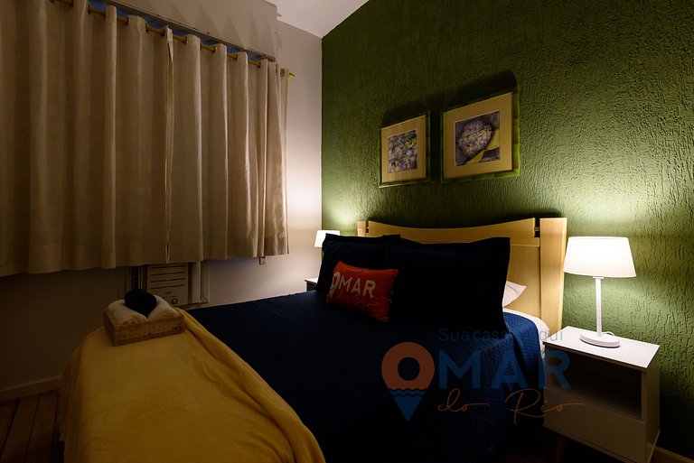 Apê com Qto&Sala a 100m da Praia de Copacabana | RE 85/303