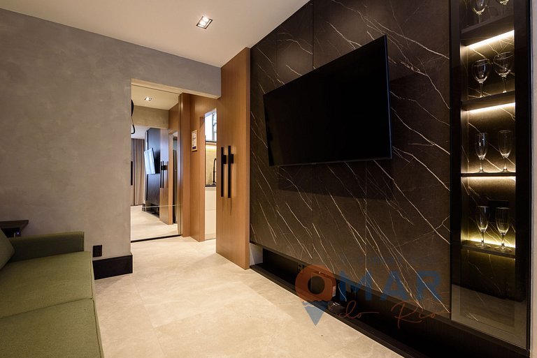 Decorado Qto&Sala a 130m da Praia | NSC 1102/501