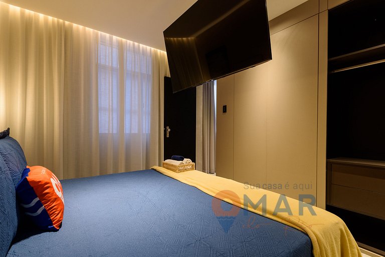 Decorado Qto&Sala a 130m da Praia | NSC 1102/501