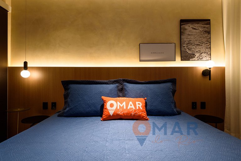 Decorado Qto&Sala a 130m da Praia | NSC 1102/501