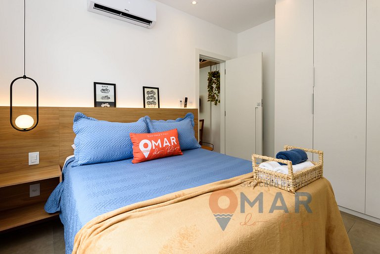 Moderno Quarto & Sala em Copacabana | MFB 76/203