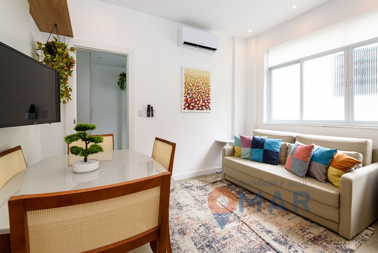 Moderno Quarto & Sala em Copacabana | MFB 76/203